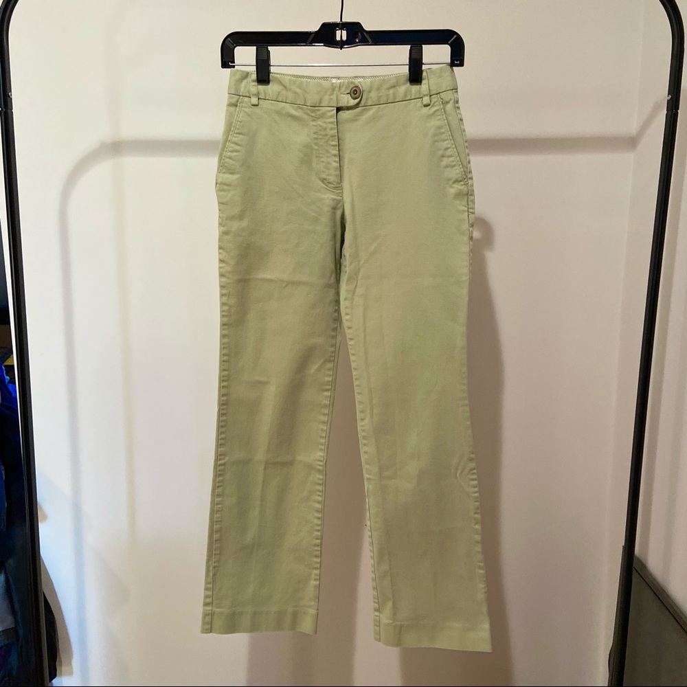 EUC Talbots Light Green Straight Leg Pants